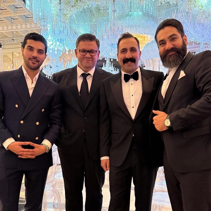 سینا مهراد در مراسم ازدواج بازیگران