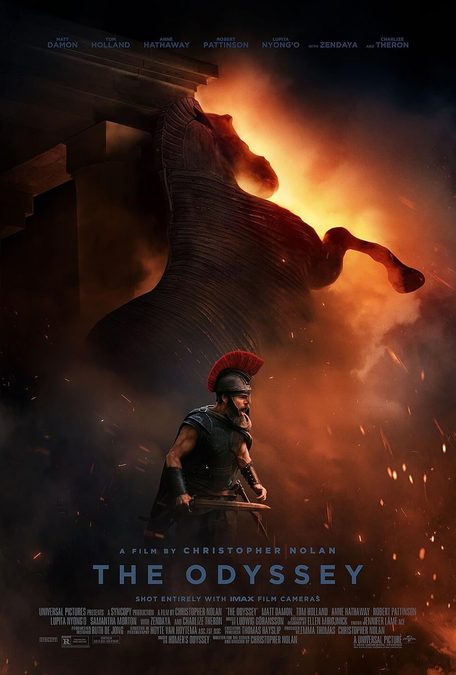 ادیسه ( The Odyssey) فیلمی در ژانر حماسی اکشن فانتزی به نویسندگی، تهیه‌کنندگی و کارگردانی کریستوفر نولان است که در سال ۲۰۲۶ منتشر شد. این فیلم اقتباسی از اشعار حماسی یونان باستان، یعنی ادیسه اثر هومر است و ماجراهای اودیسئوس (مت دیمون)، پادشاه یونانی ایتاکا، در سفر طولانی و پرمخاطرهٔ او به خانه پس از جنگ تروآ برای پیوستن به همسرش پنلوپه (ان هتوی) را روایت می‌کند. دیگر گروه بازیگران شامل تام هالند، رابرت پتینسون، لوپیتا نیونگو، سامانتا مورتون، زندایا و شارلیز ترون می‌شوند. نولان و همسرش، اما توماس، این فیلم را از طریق شرکت تولید خود، سینکاپی، تهیه کردند.