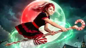 پوستر فیلم Merry the Christmas Witch ساخته شده با هوش مصنوعی و بودجه کم