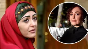 شقایق فراهانی در جشن روز ملی سینما در موزه سینما با پوشش رسمی مشکی