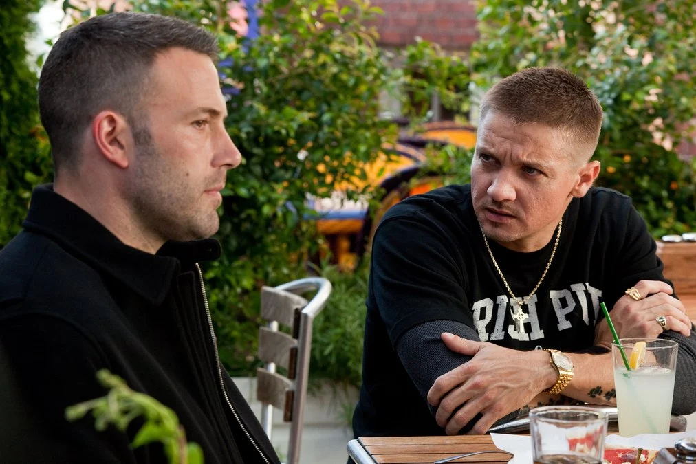 (L-r) BEN AFFLECK as Doug MacRay and JEREMY RENNER as Jem Coughlin in Warner Bros. Pictures' and Legendary Pictures' ...